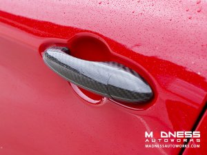 Alfa Romeo Giulia Exterior Door Handle Cover Set - Carbon Fiber
